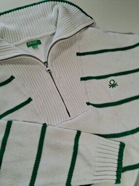 United Colors of Benetton Women's 1/4 Zip Sweater